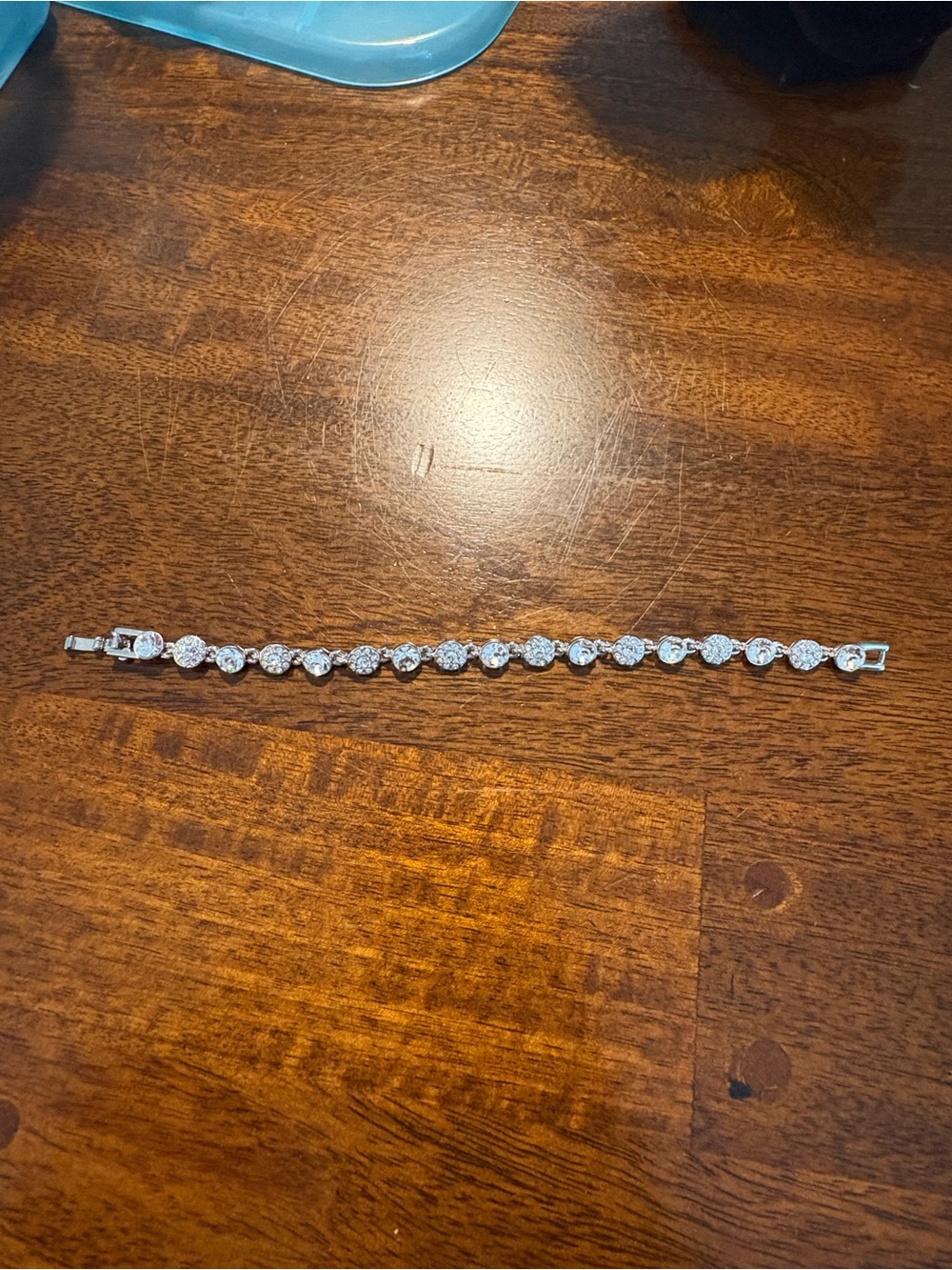 Givenchy Silver Crystal Tennis Bracelet -